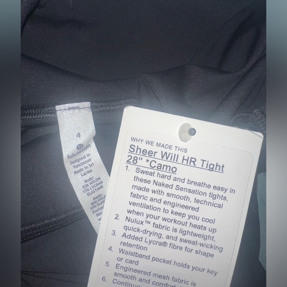 Lululemon Sheer Will Tight 28” - Picture 9 of 9